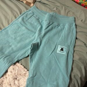 Women’s teal Teddy fresh sweatpants